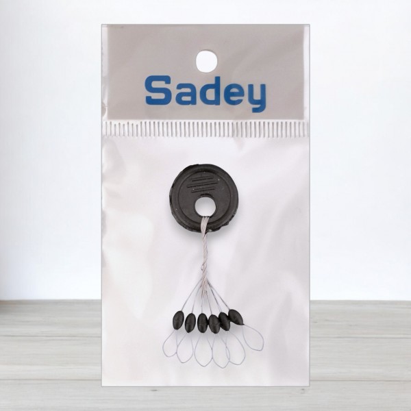 Стопорки для риболовлі, чорні, розмір - стандарт, 6шт